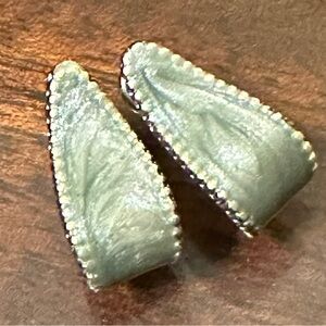 Turquoise teardrop stud/post Style vintage earrings